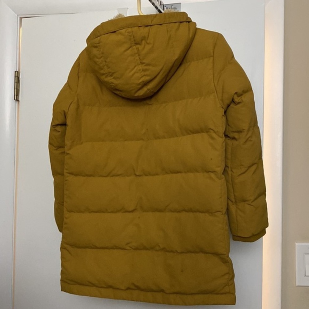 Uniqlo Mustard Girls Coat 7-8Y - Picture 3 of 8